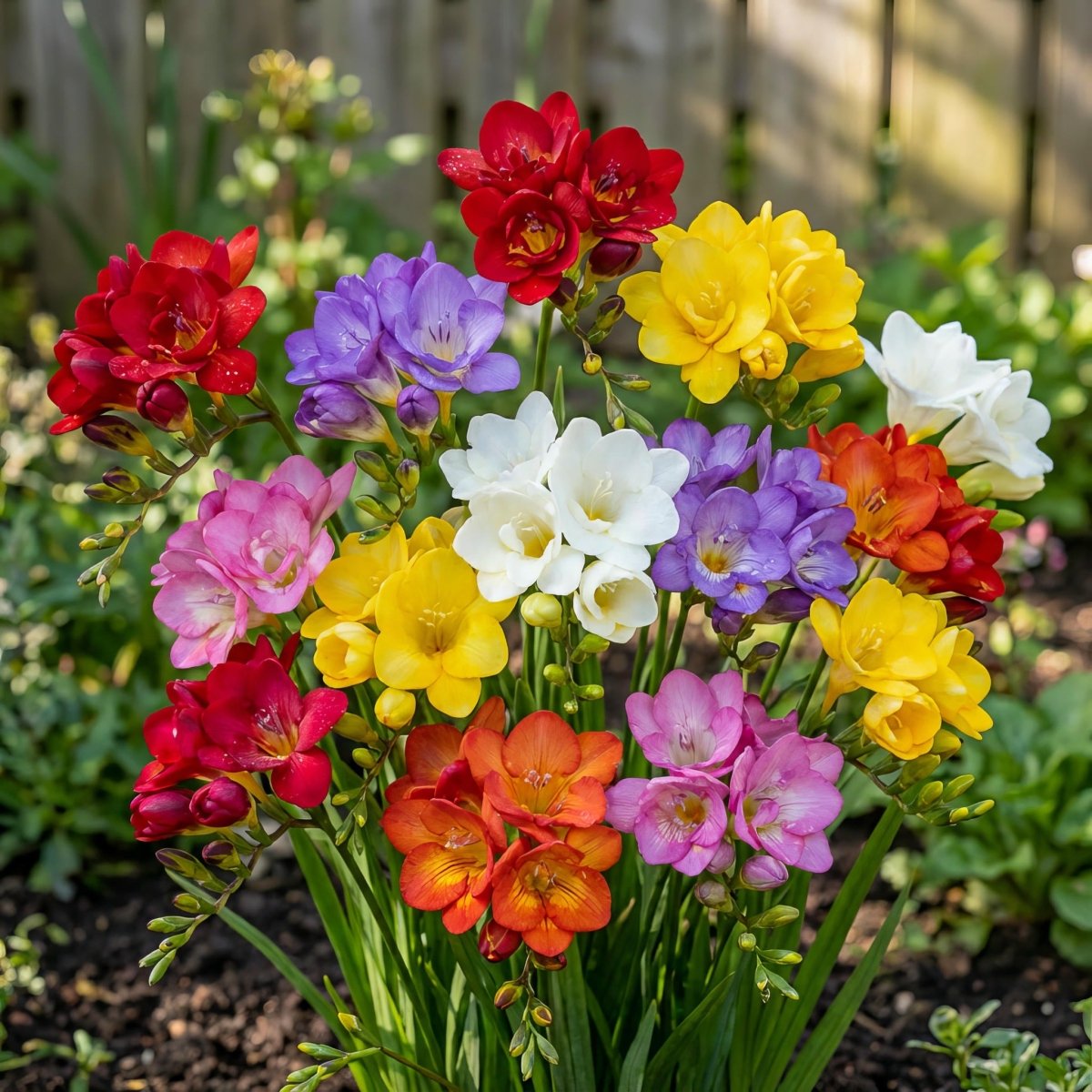Freesia 'Double Mixed' – freesia corms, product photo 2 (Harding & Bloom)