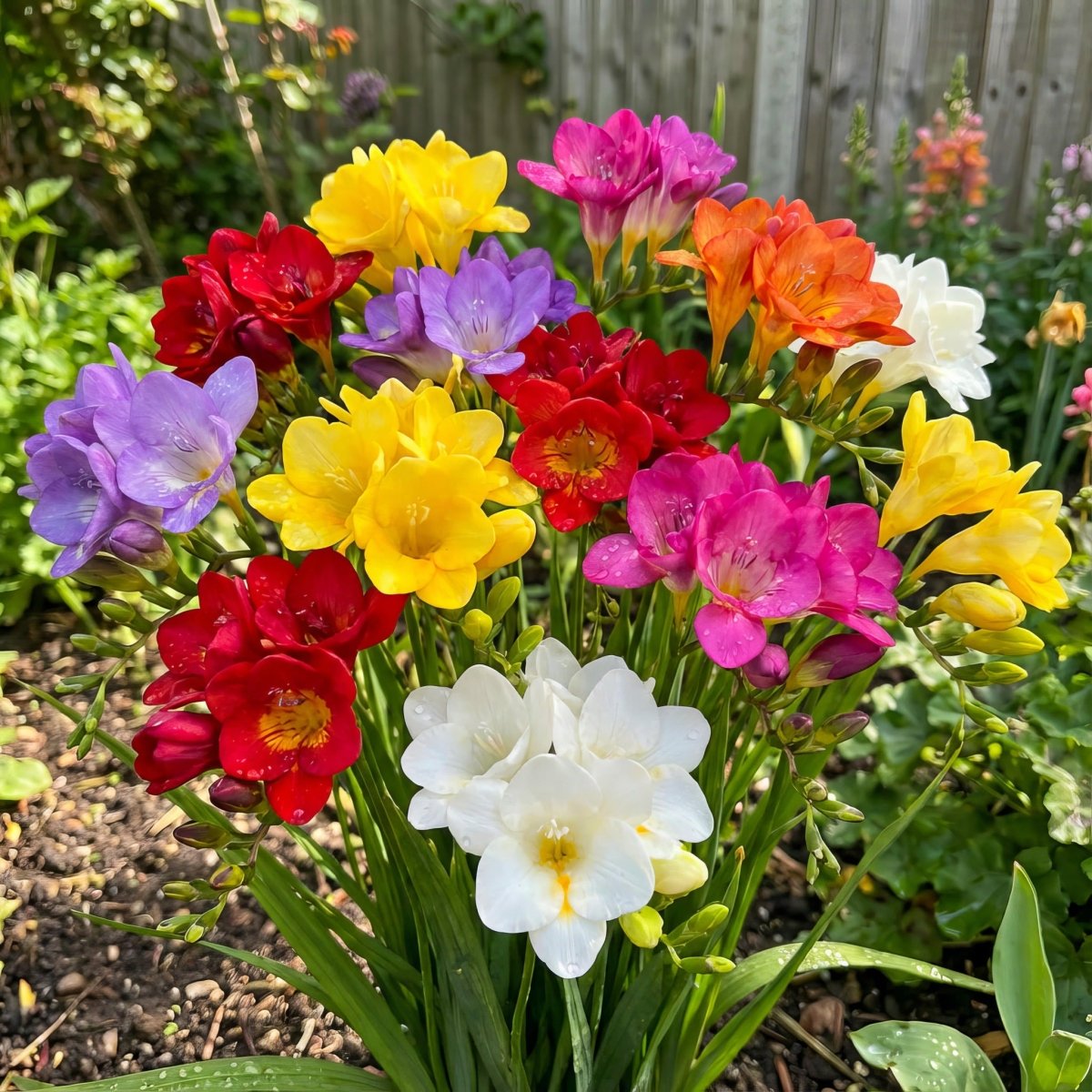 Freesia 'Double Mixed' – freesia corms, main product photo (Harding & Bloom)