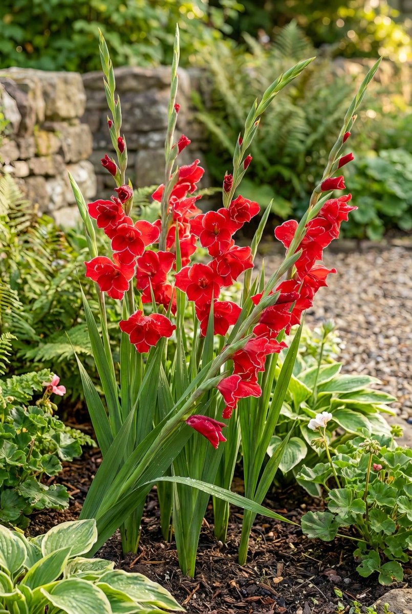 Gladiolus 'Atom' – gladiolus corms, product photo 6 (Harding & Bloom)