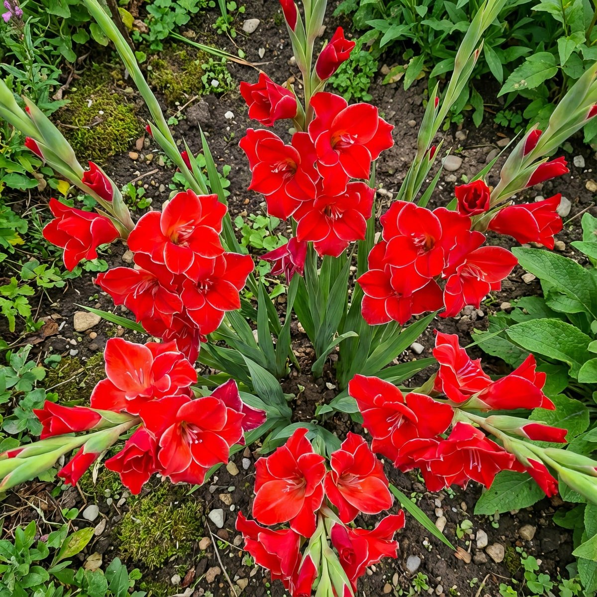 Gladiolus 'Atom' – gladiolus corms, product photo 4 (Harding & Bloom)