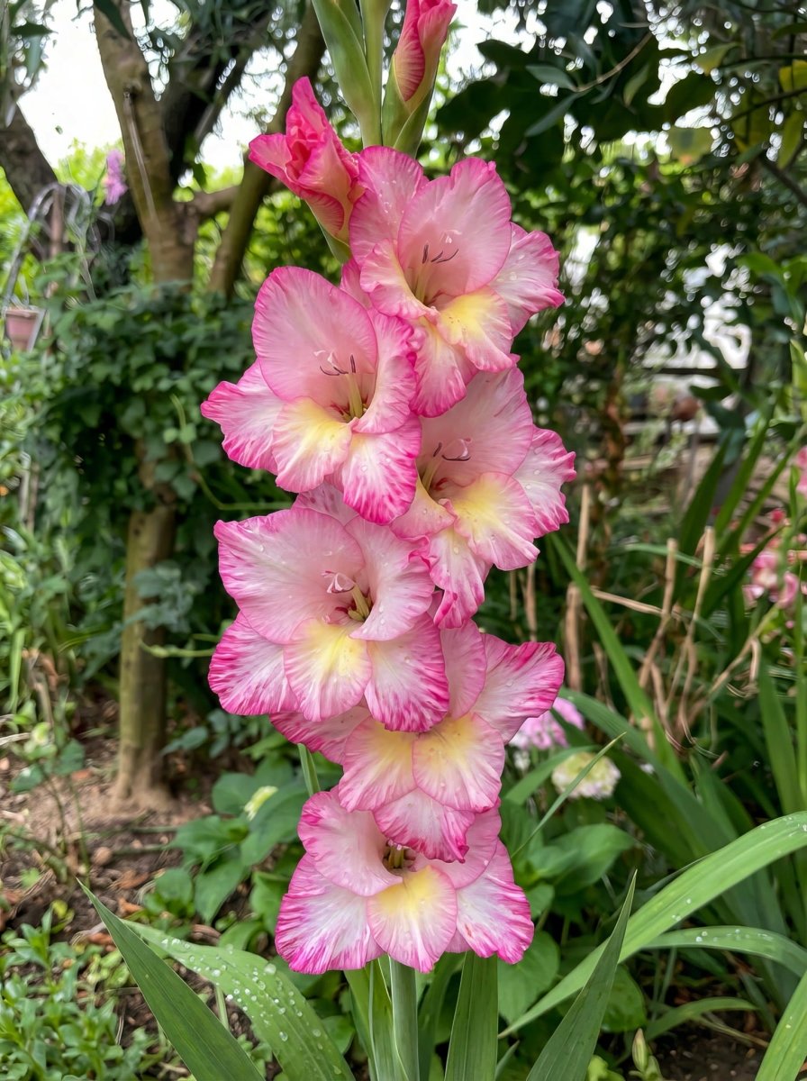 Gladiolus 'Priscilla' – gladiolus corms, product photo 4 (Harding & Bloom)