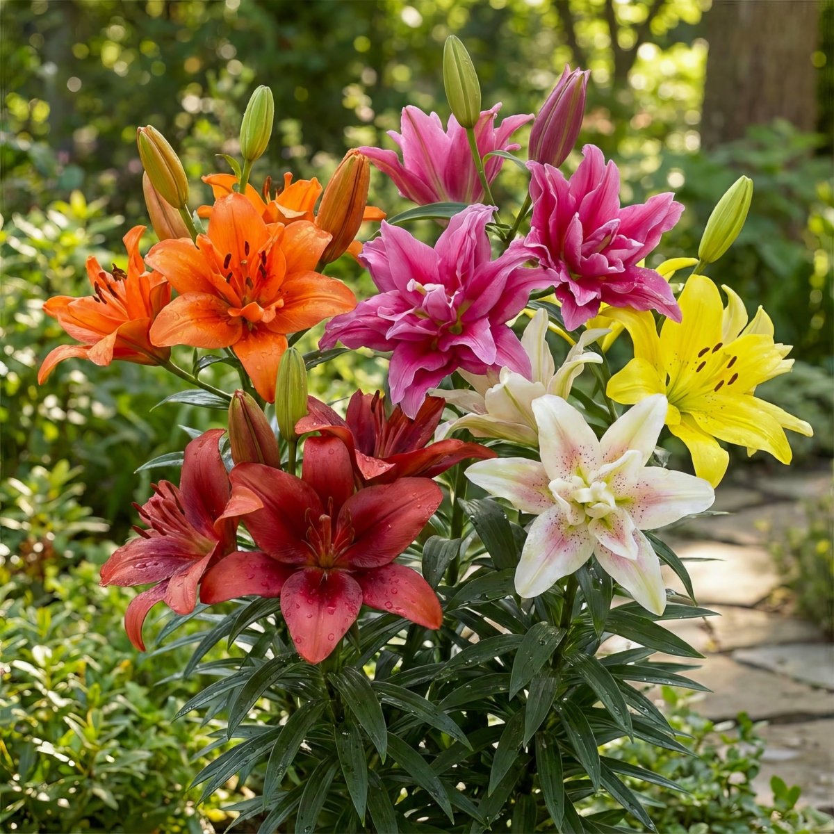 Lilium 'Asiatic Double Mix' – lily bulbs, product photo 2 (Harding & Bloom)