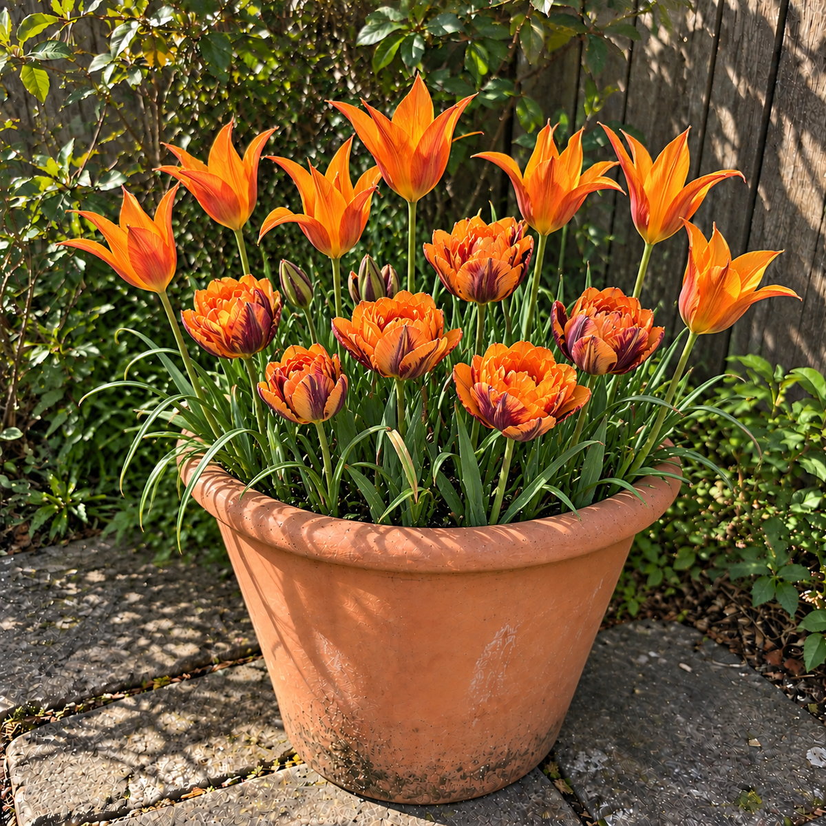Little Pot of Sunshine illustrative late-spring pot display