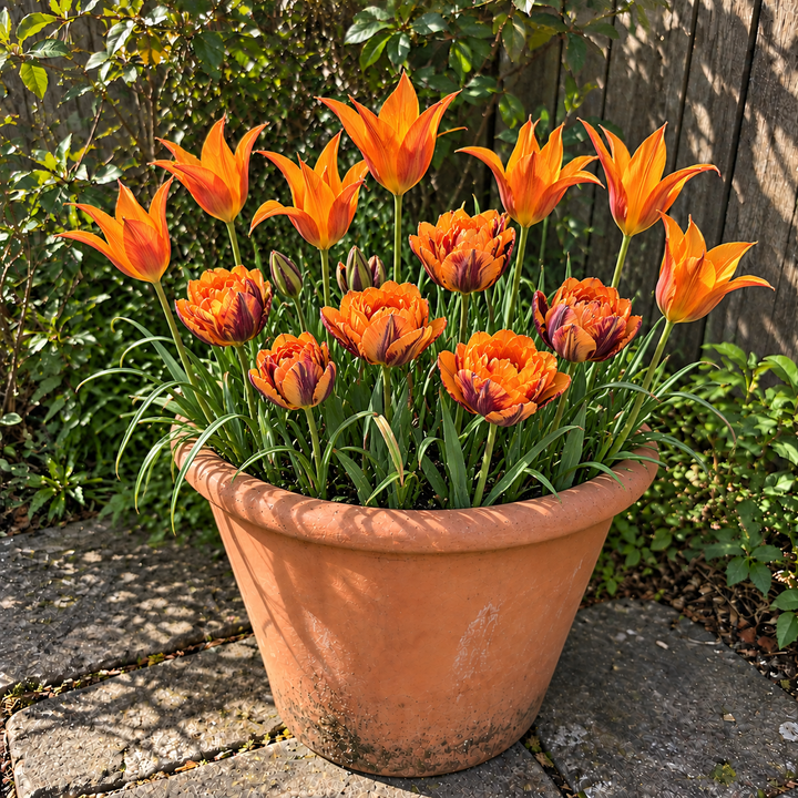 Little Pot of Sunshine illustrative late-spring pot display