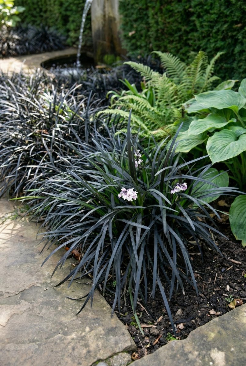 Ophiopogon planiscapus 'Nigrescens' (Black mondo grass) - Harding & Bloom
