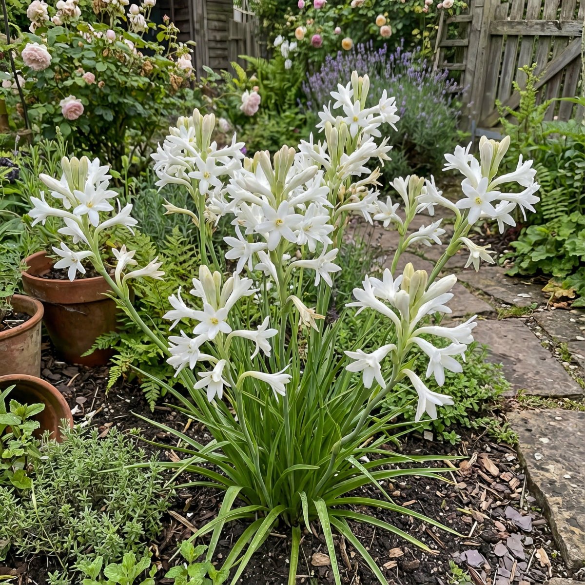 Polianthes 'The Pearl' – flower bulbs, product photo 3 (Harding & Bloom)