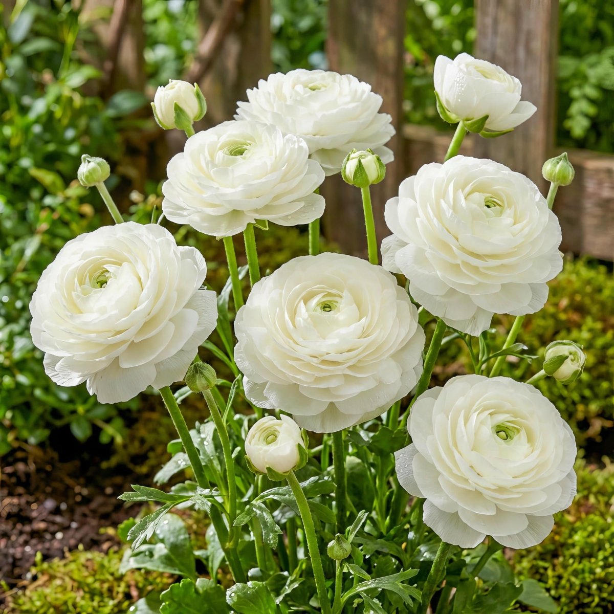 Ranunculus 'White' (Persian buttercup) – ranunculus corms, main product photo (Harding & Bloom)