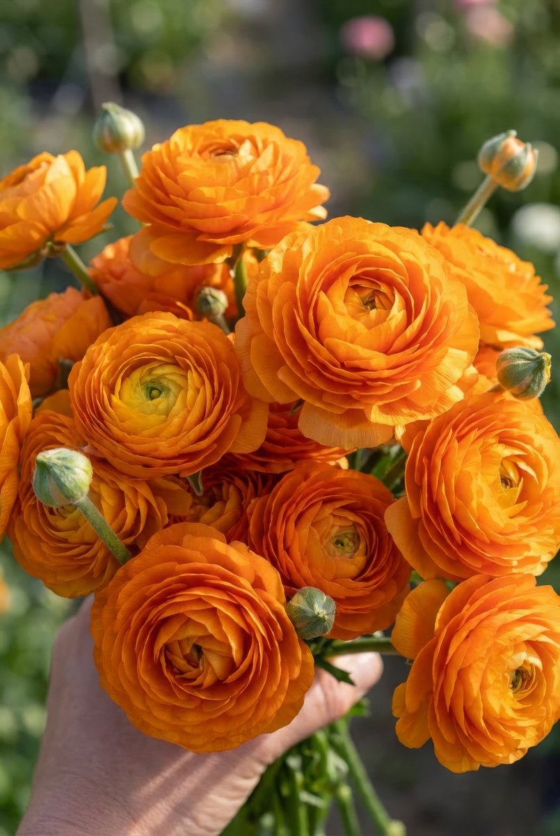 Ranunculus Elegance® 'Clementine' (Persian buttercup) - Harding & Bloom