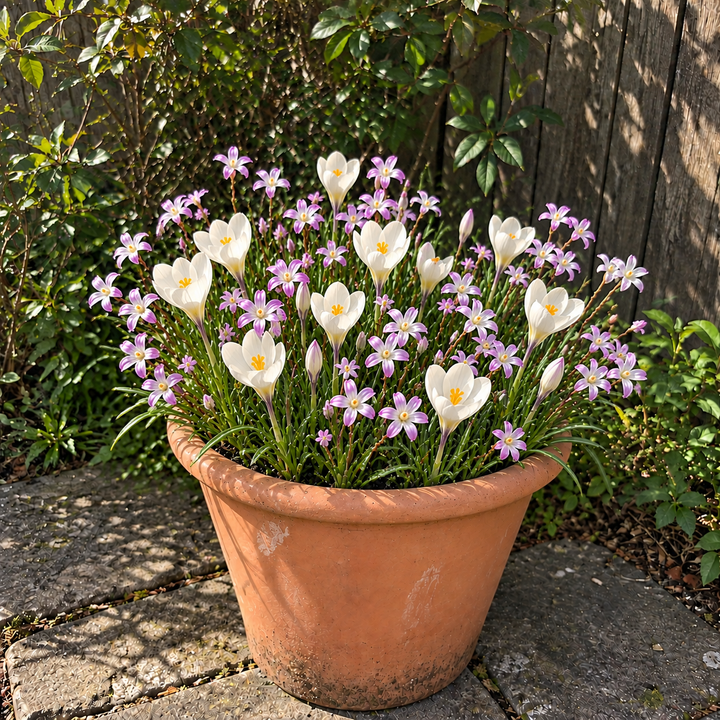 Spring in Three Acts illustrative early-spring pot display