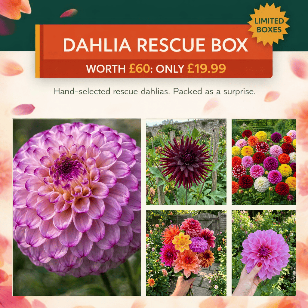 Dahlia Rescue Box - £60 of Dahlias for £19.99 - Harding & Bloom