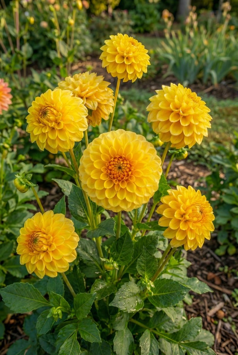 Dahlia 'Golden Scepter' – dahlia tubers, product photo 2 (Harding & Bloom)