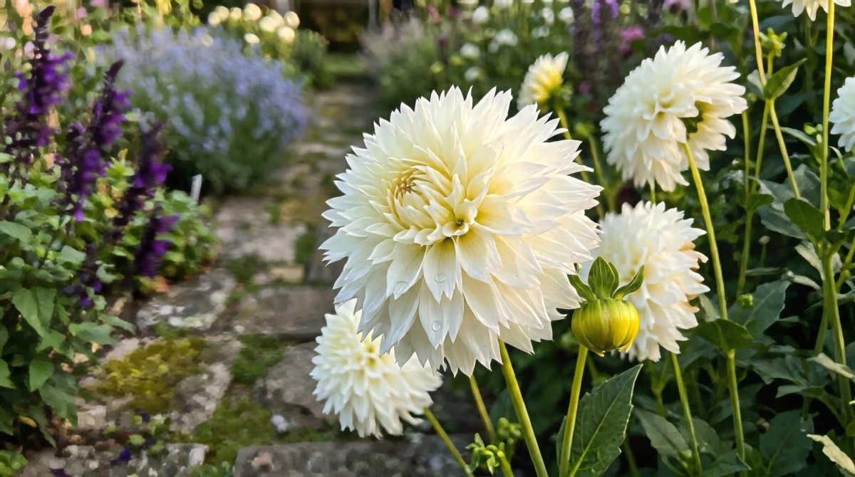 Dahlia 'Myama Fubuki' (Dinnerplate) - Harding & Bloom
