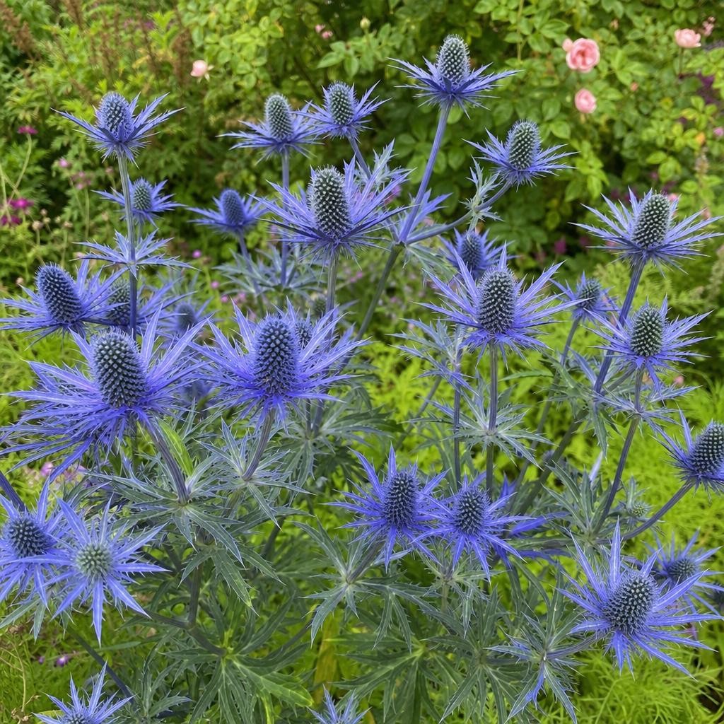 Eryngium planum (Sea Holly) – perennial garden photograph 2