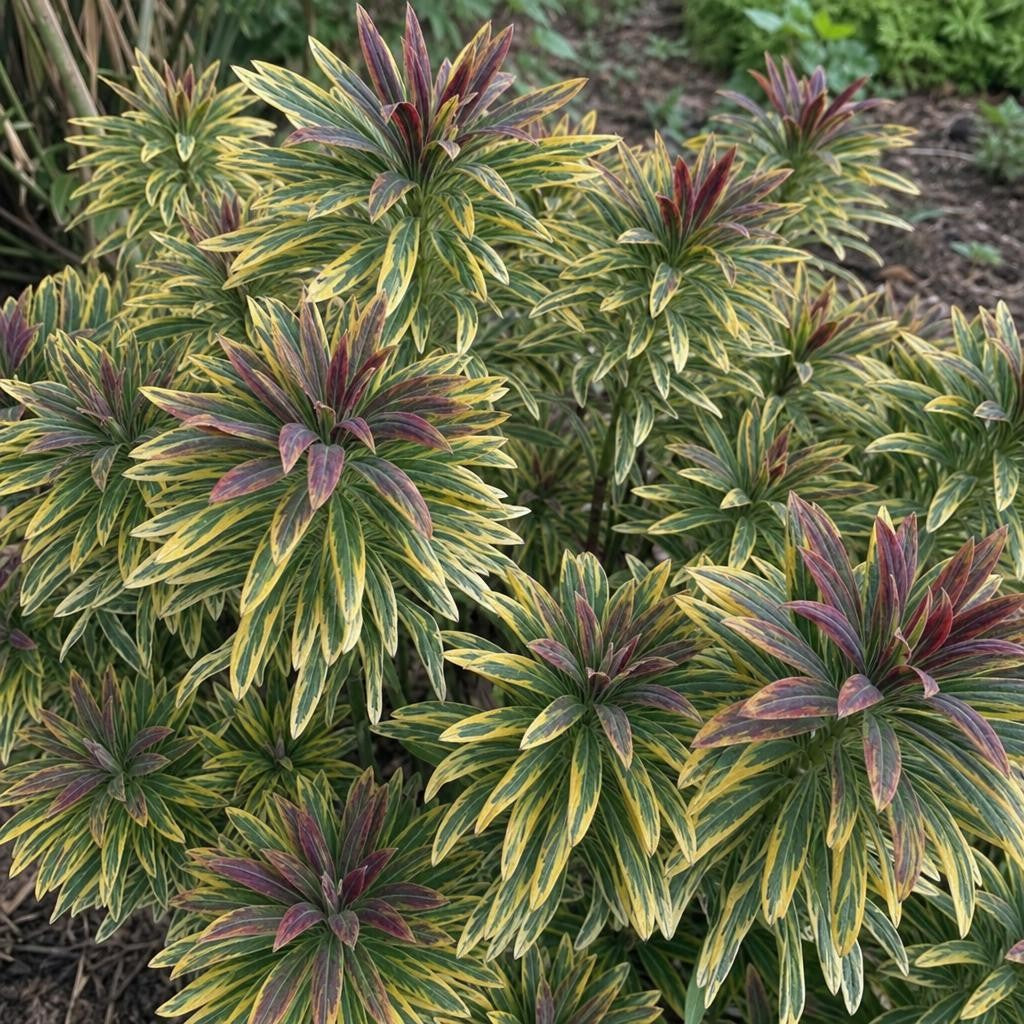 Euphorbia - ‘Ascot Rainbow’ (Spurge) – perennial garden photograph 2