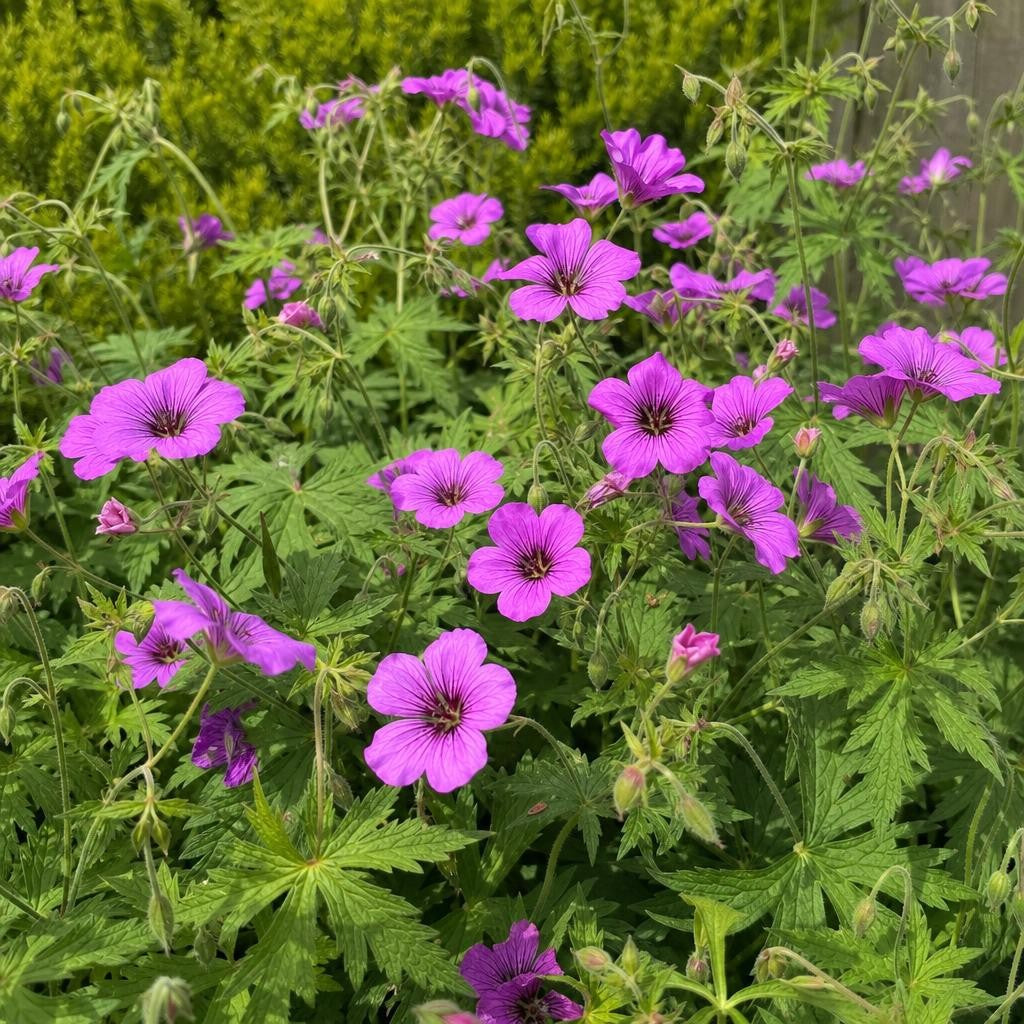 Geranium - ‘Patricia’ (Hardy Geranium) – perennial garden photograph 2