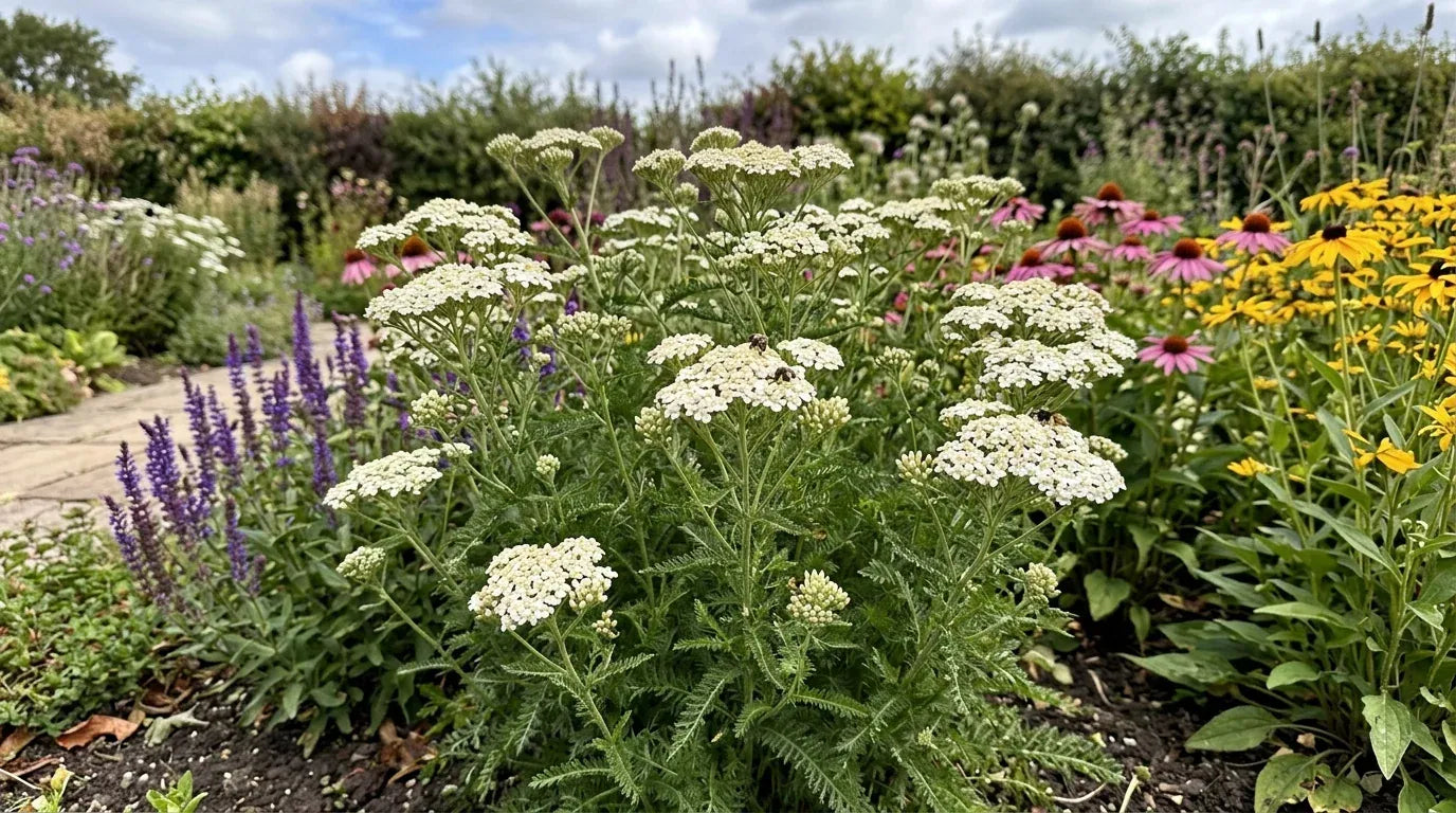 Achillea millefolium (Yarrow) – perennial garden photograph 4