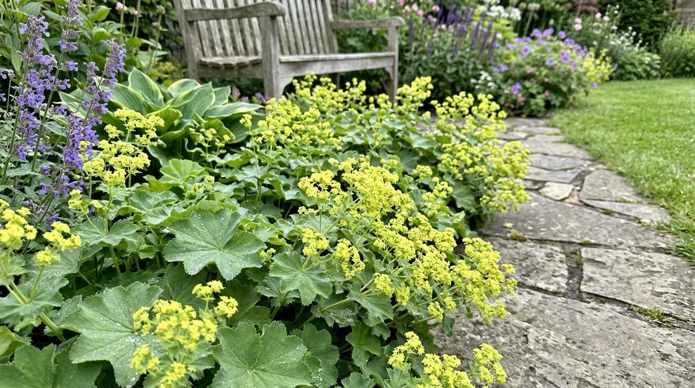 Alchemilla mollis (Lady's Mantle) – perennial garden photograph 4