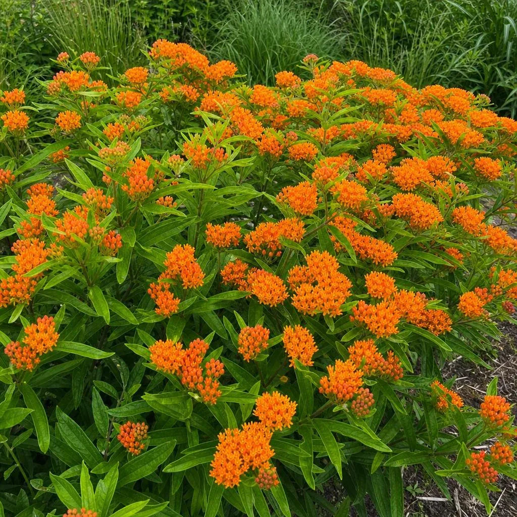 Asclepias tuberosa (Milkweed) – perennial garden photograph 2