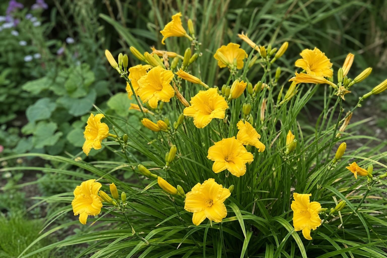 Hemerocallis - ‘Stella de Oro’ (Daylily) – perennial garden photograph 4