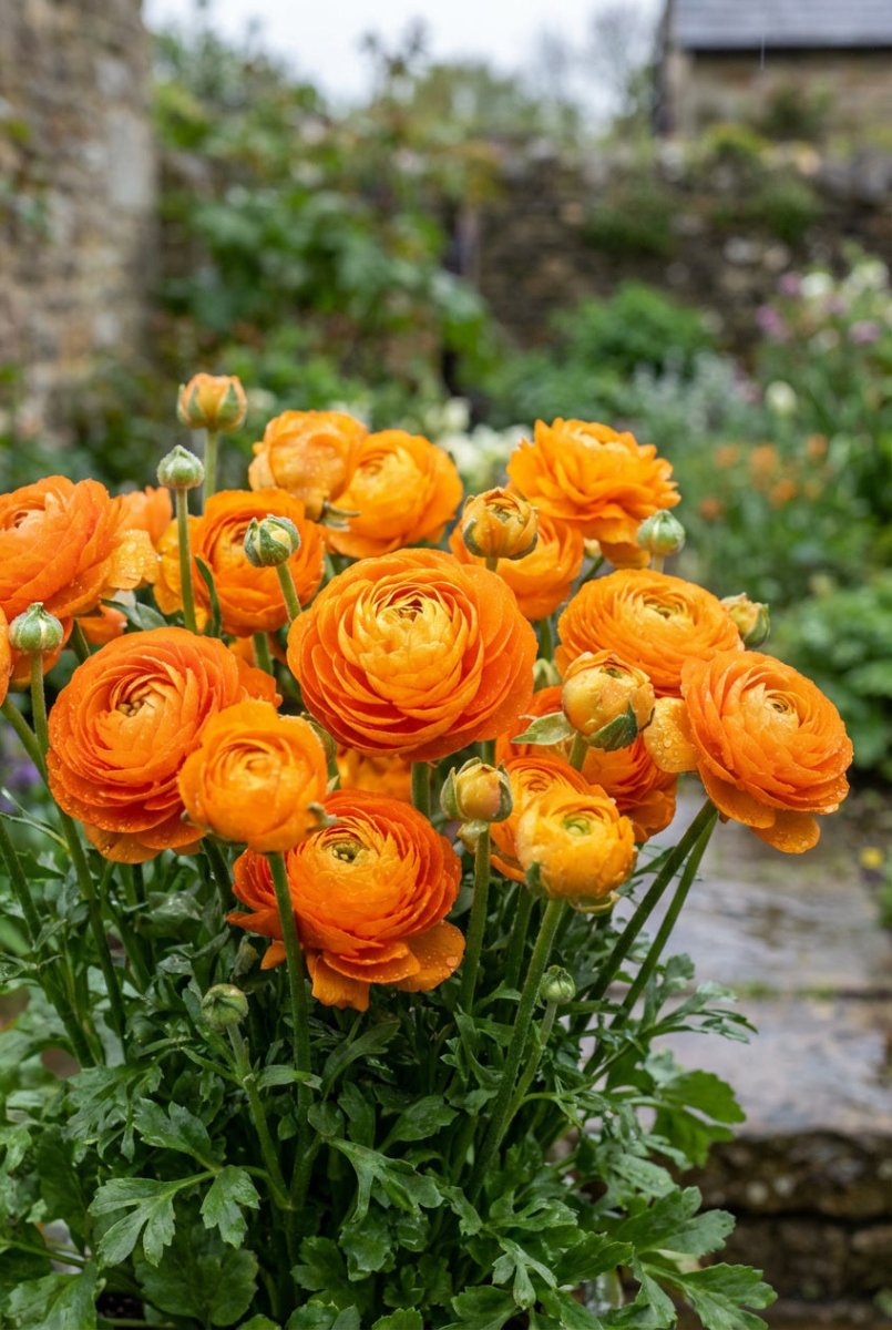 Ranunculus 'Orange' (Persian buttercup) - Harding & Bloom