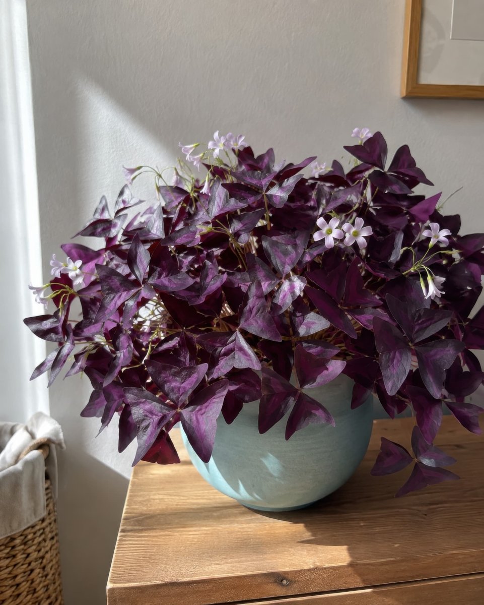 Oxalis 'triangularis' (Purple Leaf false shamrock) - Harding & Bloom