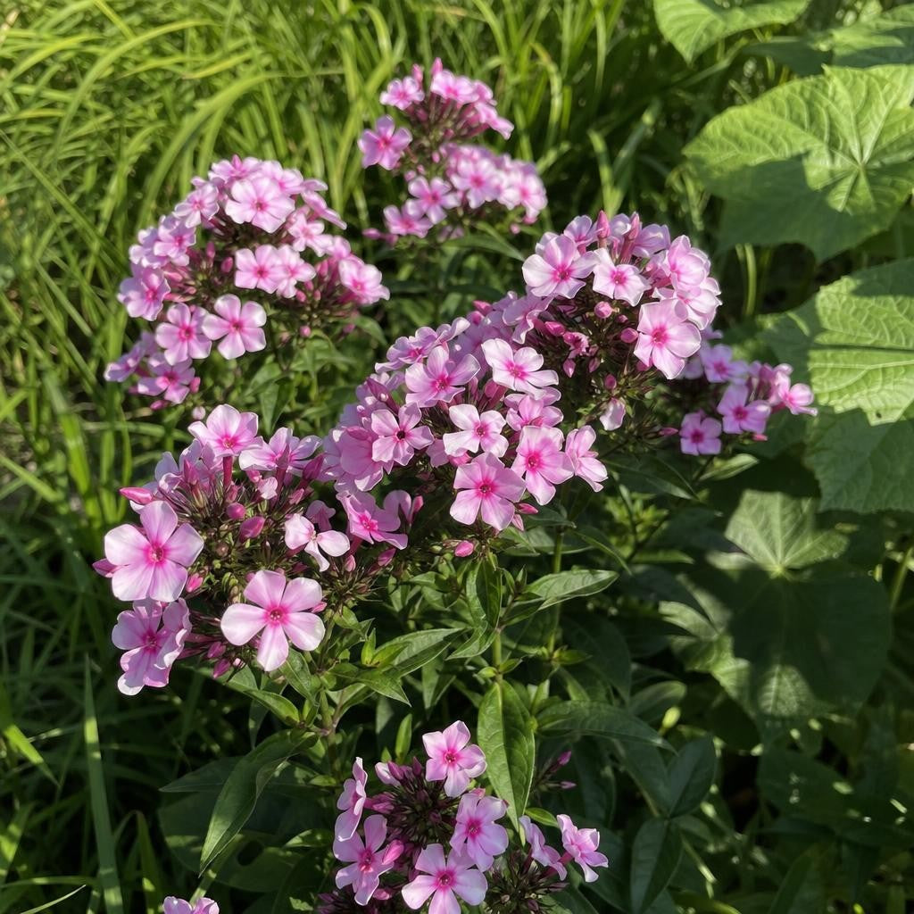 Phlox paniculata - ‘Bright Eyes’ – perennial garden photograph 2