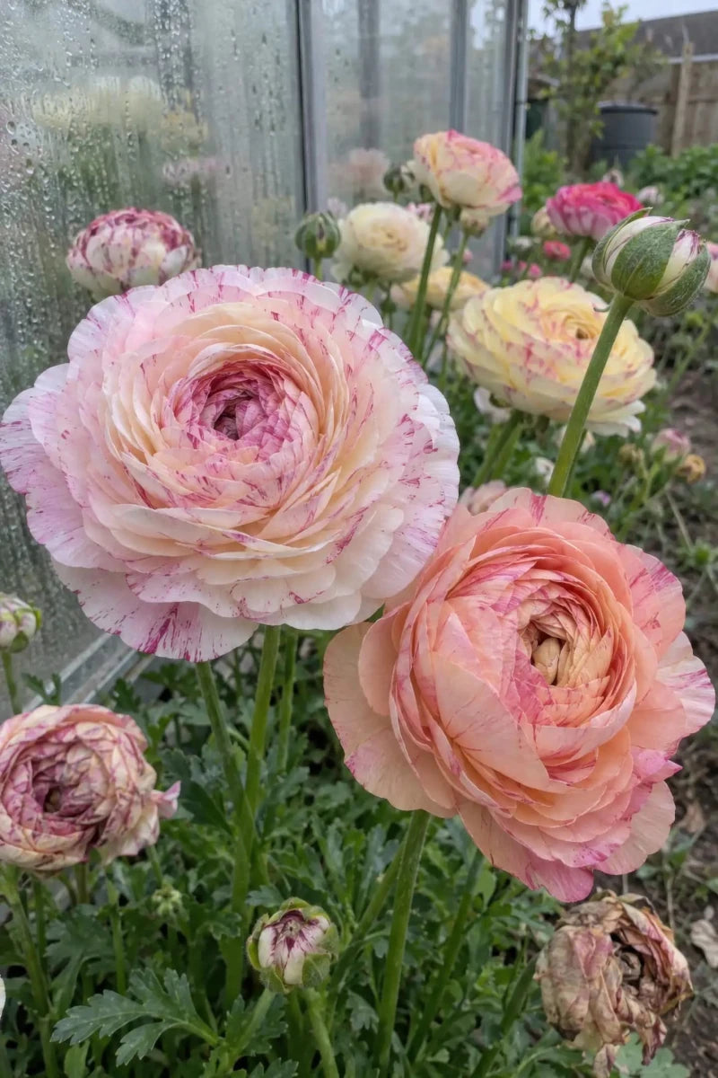 Ranunculus 'Elegance® Pastello Striato Mix' - Harding & Bloom