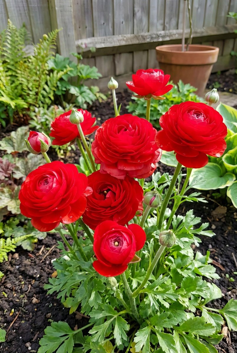Ranunculus 'Red' (Persian buttercup) – ranunculus corms, product photo 2 (Harding & Bloom)